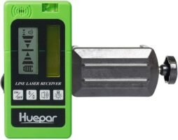 Detector láser para nivel láser de línea, receptor láser digital Huepar LR-5RG