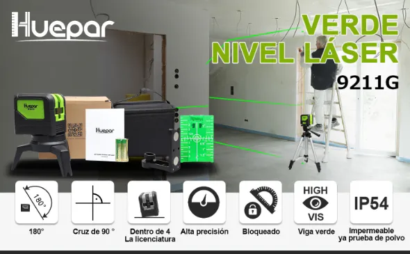 Nivel laser Huepar 9211G